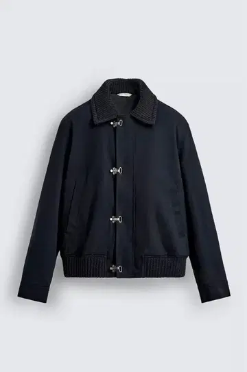 ZARA 토글 버튼 대비 색상 자켓 M