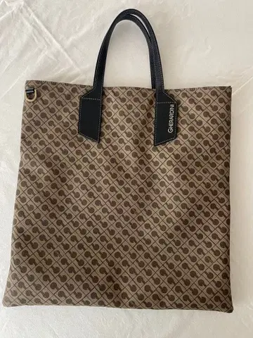 GHERARDINI 브라운 나일론 토트백