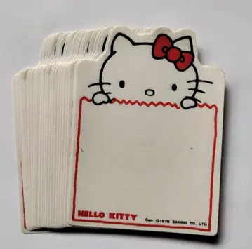 산리오 헬로키티 1976년제 메모 용지 24매 쇼와 레트로 레어