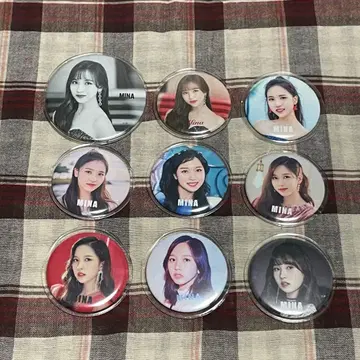 TWICE MINA 캔뱃지 9개 세트
