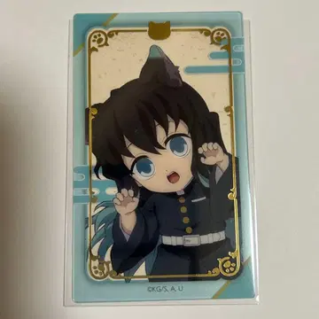 귀멸의 칼날 난자타운 클리어 카드 토키토 무이치로 금박 카드