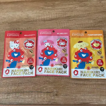 산리오 미야쿠미야쿠 페이스팩 3종 세트