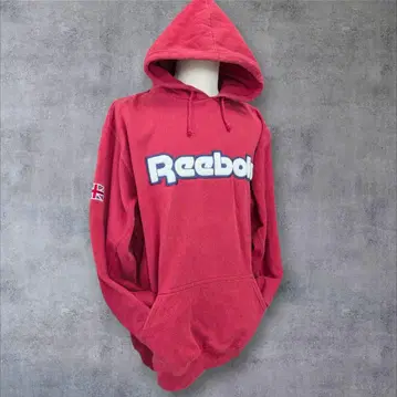 리복 클래식 레드 후드티 빈티지!