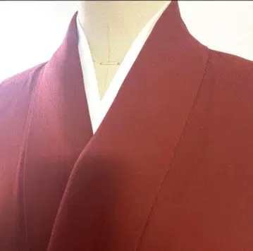 기모노 순수 실크 적갈색 적소방 차