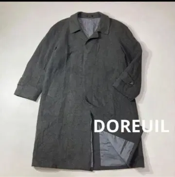DORMEUIL 도멜 캐시미어 혼방 스텐카라 코트 LL