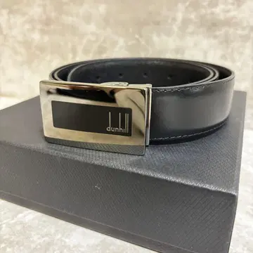 H241 미사용급 dunhill 던힐 가죽 벨트 남성용 블랙