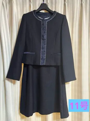 네이비 자켓 원피스 세트 [ 새상품급 ]