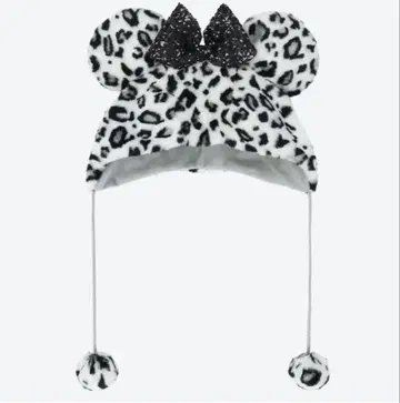 미키 귀 레오파드 무늬 모자