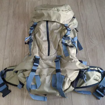 대용량 베이지 백팩 워크맨