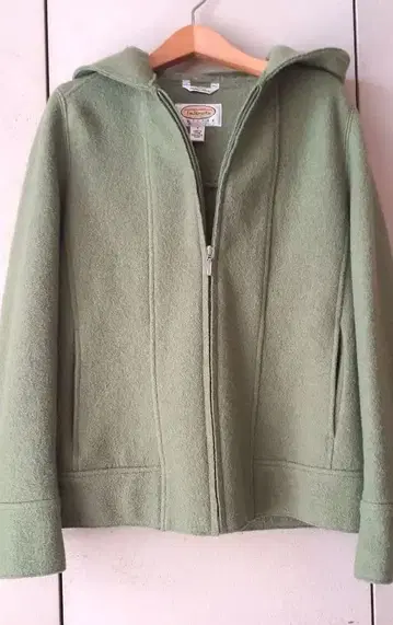 Talbots 후드 부착 그린 자켓 사이즈 9호