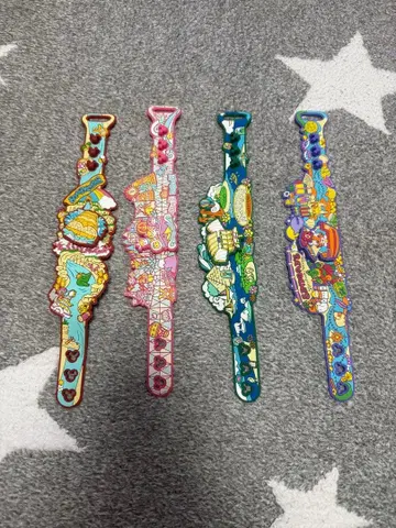 디즈니 러버 밴드 캡슐 토이 4종 컴플리트 세트