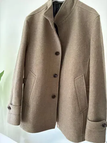 맨즈 비기 베이지 울 코트