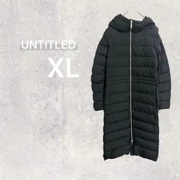 언타이틀 다운 자켓 롱 기장 페더 후드 부착 42 빅 사이즈