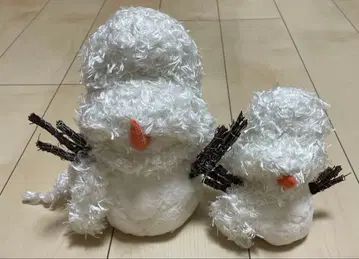 눈사람 봉제 인형 대소 2체 세트