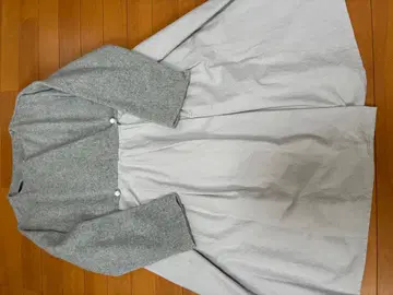 gauze# 롱 코트 그레이