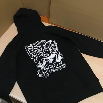 FREE KNOT 마사야트 콜라보 속기모 맨투맨 후드티 L