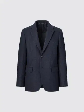 유니클로 울 블렌드 자켓 네이비 XXL 빅