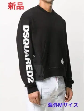 DSQUARED2 블랙 맨투맨 해외M 사이즈