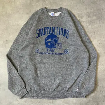 러셀 애슬레틱 맨투맨 80s USA제 XL 그레이 17563