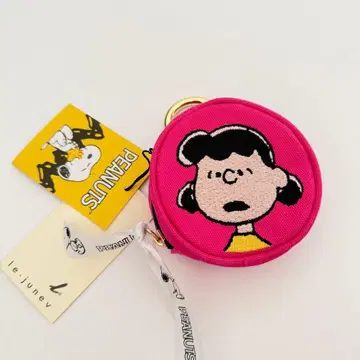 한국 스누피 루시 원형 파우치