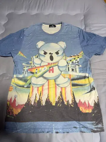새상품급 HYSTERIC GLAMOUR 퍼킹 베어 T셔츠 L 사이즈