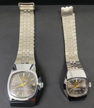 TIMELY 남성용 여성용 페어 수동 와인딩 손목시계 작동품