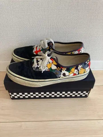 HARE x Vans 꽃무늬 스니커즈 네이비/박스 포함