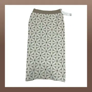 [시마무라] RIVIETTA 몰 플라워 니트 스커트 L