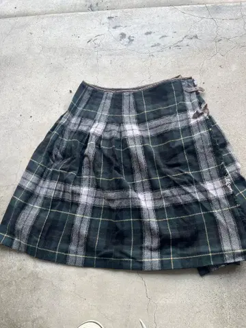 00s 체크 스커트