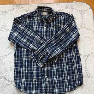 PHERROW'S SHIRT 스토미 블루 플란넬 셔츠 42