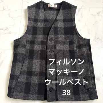 필슨 FILSON 매키노 울 베스트 USA 블랙 38