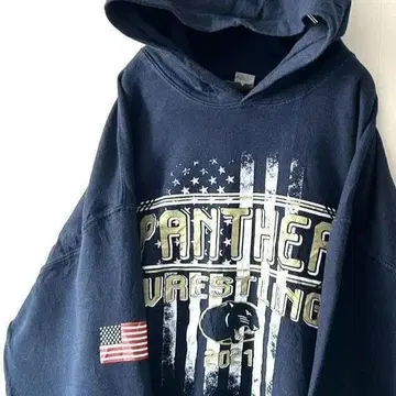 길단 팬서 레슬링 맨투맨 후드티 L 네이비 네이비 컬러 구제 의류