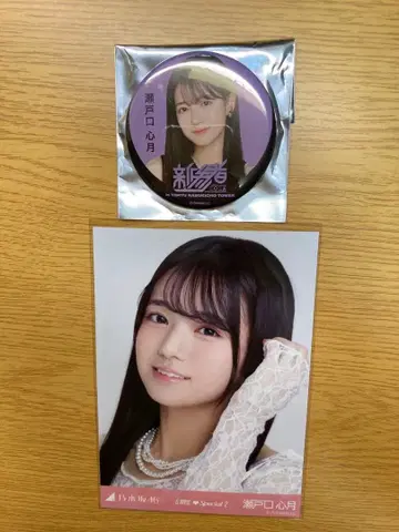 노기자카46 세토구치 신츠키 브로마이드 캔뱃지 신참자