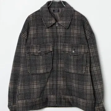 LUCY 니트 멜톤 ZIP 블루종 WEGO