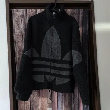 adidas 플리스 자켓 블랙/그레이