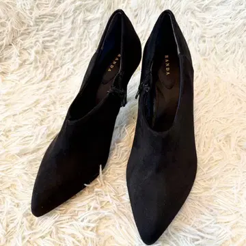 RANDA 란다 숏부츠 부티 블랙 스웨이드 25.5cm