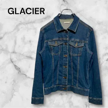 그라시아 M 사이즈 데님 자켓 가슴 포켓 긴팔 앞 버튼 M 사이즈
