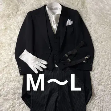 새상품급 럭셔리 8종 세트 결혼식 아버지 모닝 수트 연미복 교장 Y5