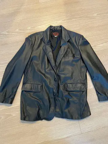 ERITE 에 가죽 자켓 블랙 아우터 양가죽