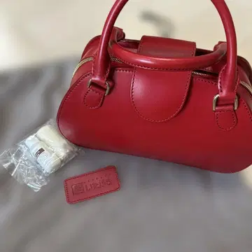 가방 이타가키 가죽 핸드백 레드