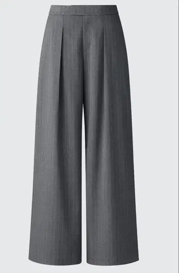 미사용 새상품 UNIQLO C 감동 턱 와이드 팬츠/스트라이프 XL