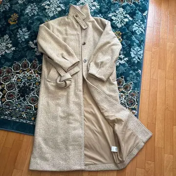 베이지 롱 코트 사이즈 2