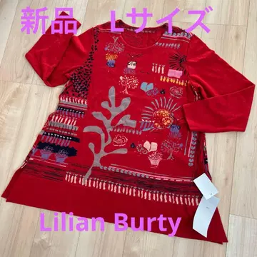 [ 미사용 새상품 ] Lilian burty 빨간색 니트 사이즈 L