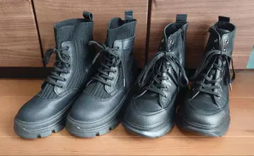 2켤레 일괄 판매로 저렴합니다!! 블랙 하이컷 부츠