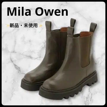 [미사용품] Mila Owen 인힐 숏 사이드 고어 부츠