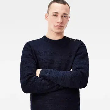 G-STAR RAW 지스타로우 남성용 니트 스웨터