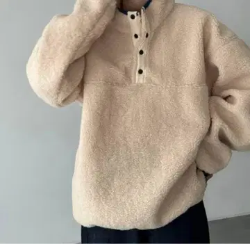 CANAL JEAN/Lakey Park 보아 플리스 풀오버