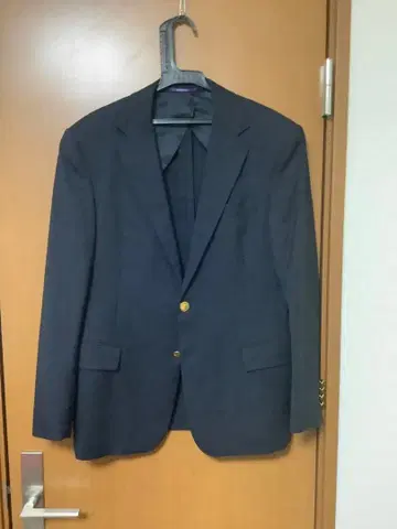 랄프 로렌 퍼플 라벨 골드 버튼 네이비 블레이저