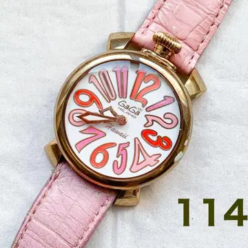 작동품! 가가밀라노 마누알레 40 남성용 손목시계