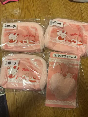 산리오 복권 헬로키티 파우치 참 묶음 판매